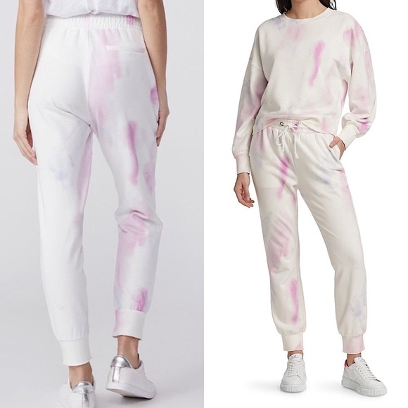 PAIGE Retro Tie Dye French Terry Jogger Track Sweatpants Size M - Picture 2 of 12